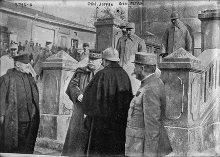 Poicaré, Joffre et Pétain à Souilly