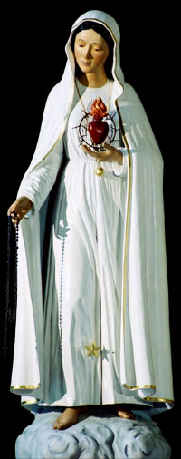 Statue de Notre-Dame de Fatima par frère Henry de la Croix
