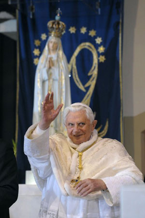 Benoît XVI à Fatima en mai 2010.