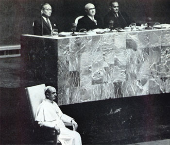 Le pape Paul VI en visite à l’ONU, 1965.