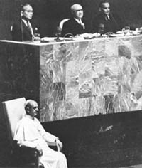Paul VI en voyage à l'ONU