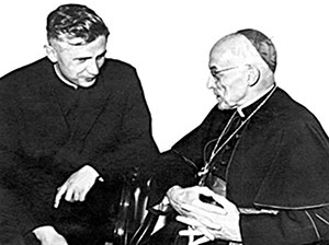 Frings et son jeune théologien, Ratzinger