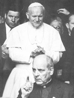 Jean-Paul II et Mgr Marcinkus