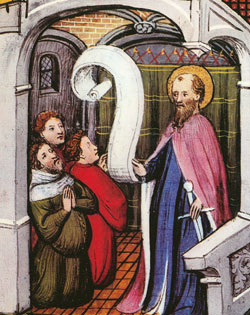 Saint Paul exhortant ses disciples