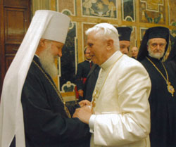 Benoît XVI et Alexis II
