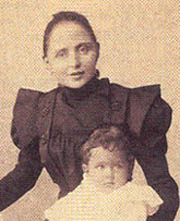 Giovanni-Battista Montini et sa mère