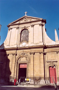 Façade de l'église Notre-Dame des Victoires