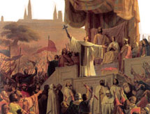 Saint Bernard prêche la croisade