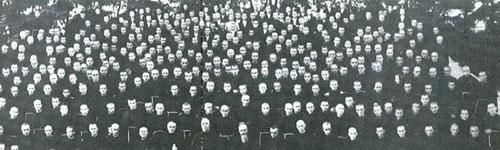 La communauté de Niepokalanów vers 1938, comptait près de huit cents membres.