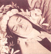 Sainte Thérèse le lendemain de sa mort