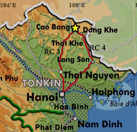 Situation géographique de Cao bang