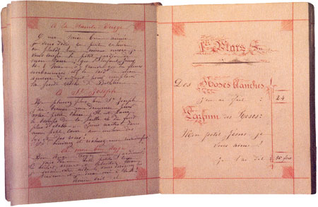 carnet de Thérèse