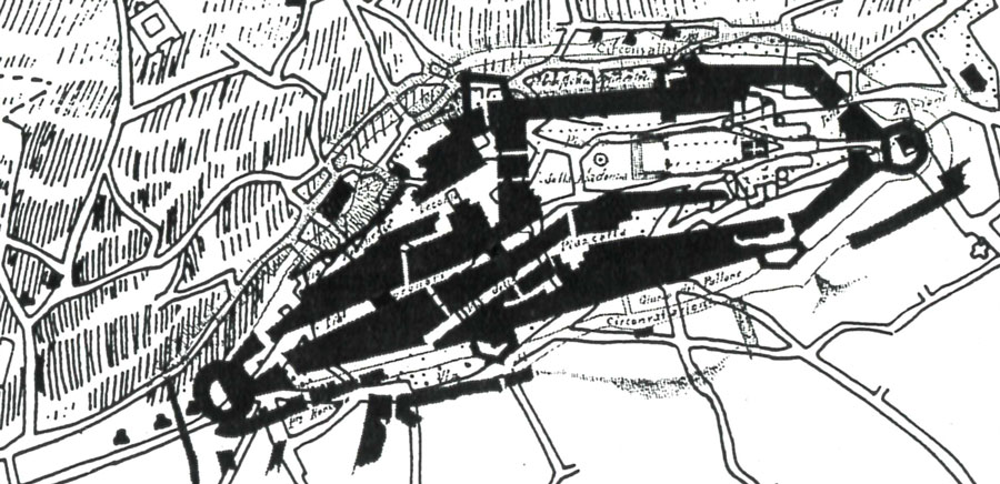 Plan des sanctuaires de Nazareth et Lorette
