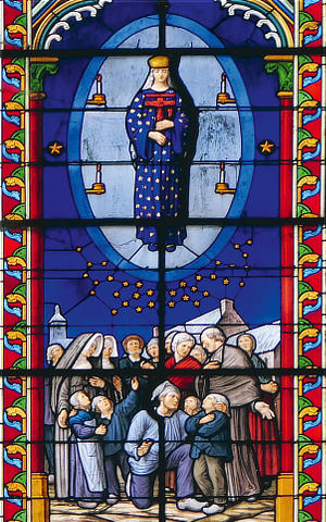 Vitrail de Pontmain