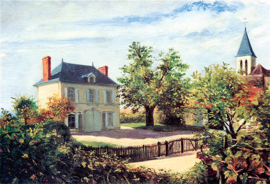 Maison des apparitions et église paroissiale.