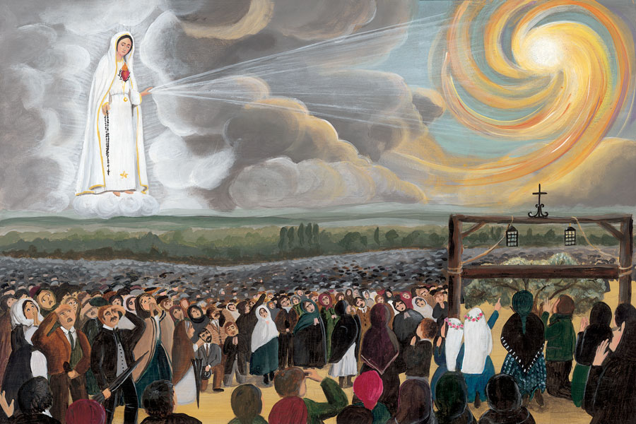 Le miracle de la chute du soleil, le 13 octobre 1917 à Fatima