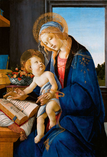 Botticelli, Madone au livre.