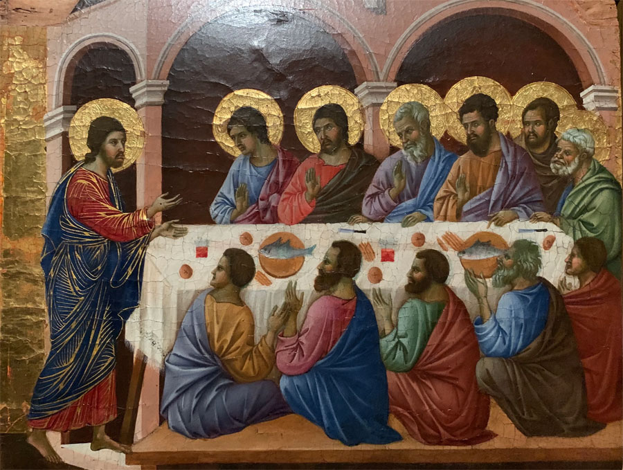 Appartion de Jésus ressuscité aux apôtres.
