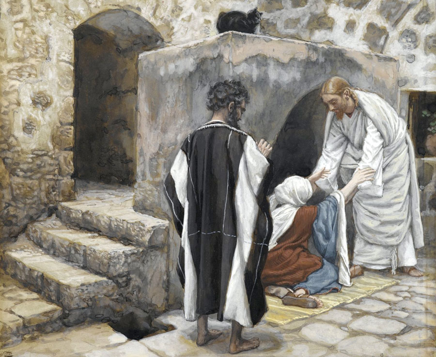 Jésus guérit la belle-mère de Pierre