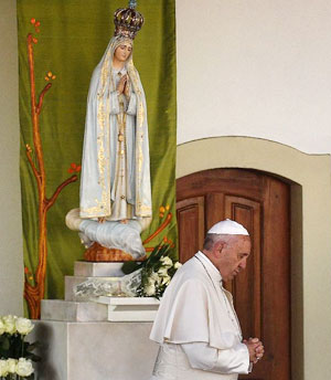 Le Pape François à Fatima.
